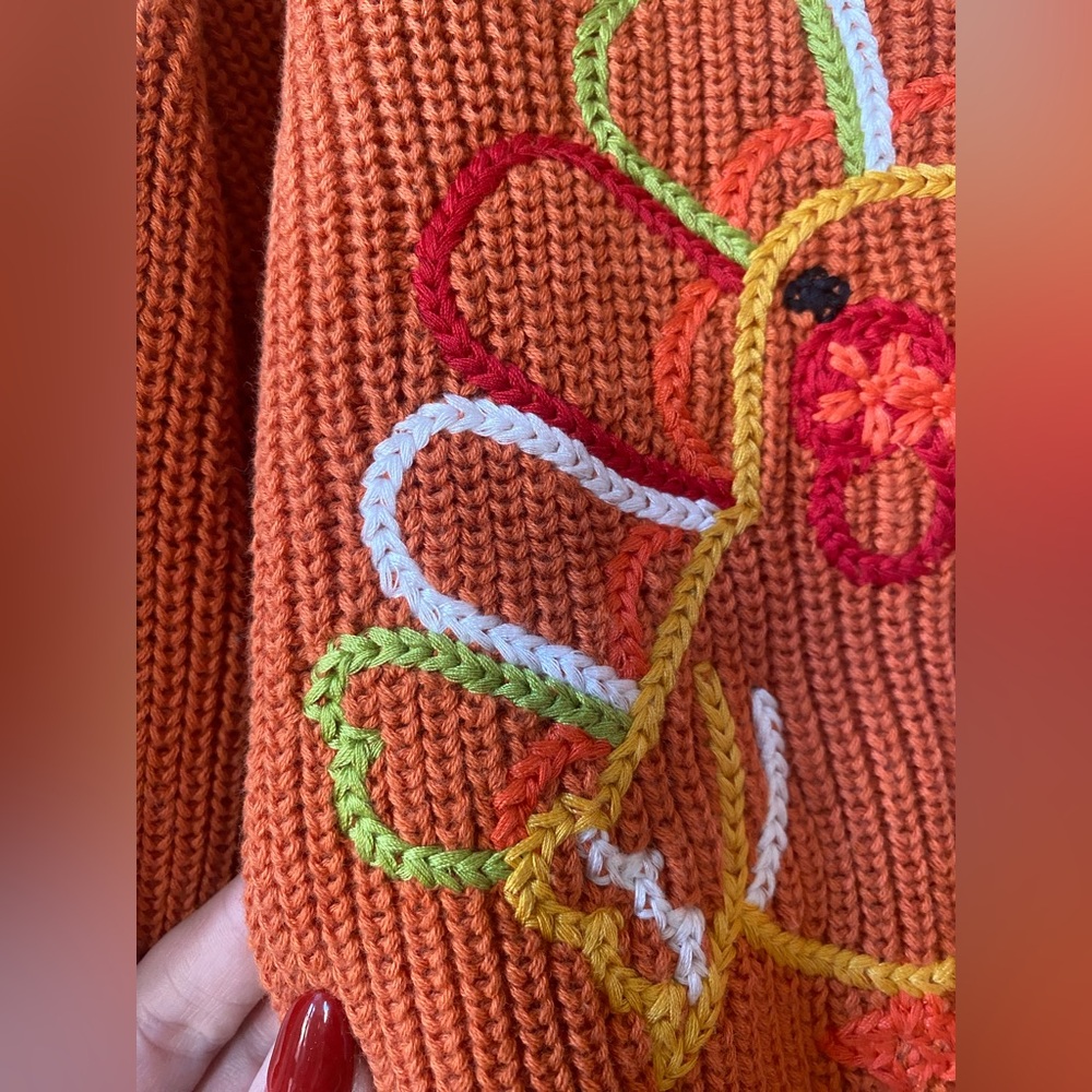 Orange Turkey Sweater - Picture 2 of 3